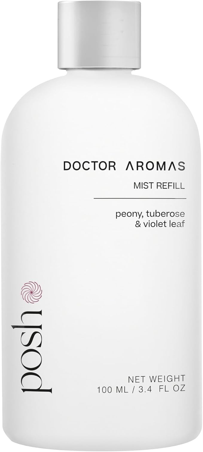 Doctor Aromas Oil Diffuser Essential Oil Blend Refill – Premium Aromatherapy & Home Fragrance, Scent of Peony, Tuberose & Violet Leaf, 3.4 fl oz (100 ml) (Posh)