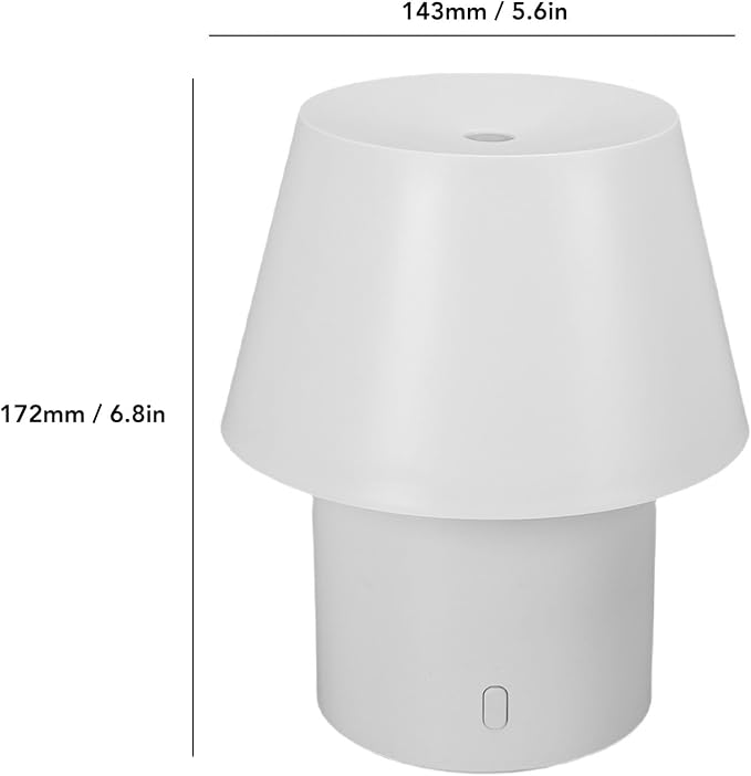 Zerodis Fragrance Diffuser Lamp 160ml USB Powered Ultra Quiet Auto Shut Off Aromatherapy Diffuser Night Light Fragrance Mist for Home Office Bedroom Essential Oil (Flat Top)