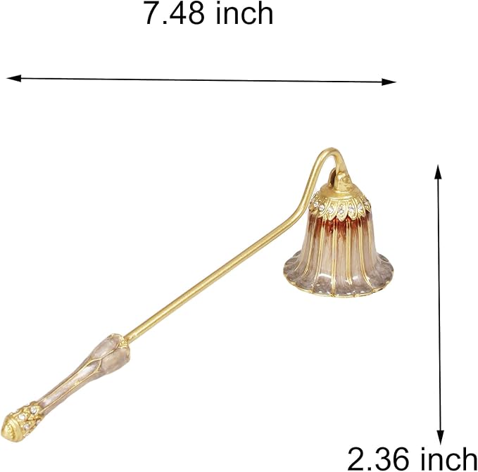 Candle Snuffer, Candle Extinguisher with Long Durable Handle, Vintage Wax Snuffer, Decorative Wick Snuffer, Perfect for Candle Lovers as Gifts