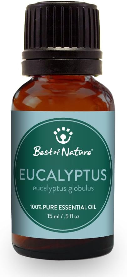 Eucalyptus Essential Oil for Diffuser Aromatherapy – Best of Nature 100% Pure Undiluted Oils for DIY, Home Fragrance, and Topical Use