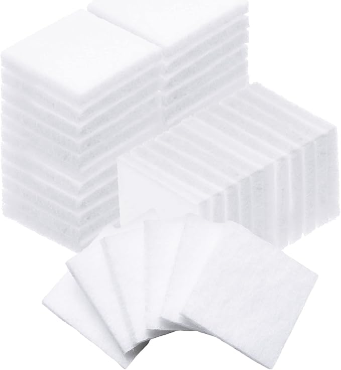 100 Pcs Square Humidifier Essential Oil Pads, 1×0.12 Unscented Replacement Aroma Refill Pads White for Simply Diffusers Home Electronic Equipment Scent Locket Plug-in Accessories