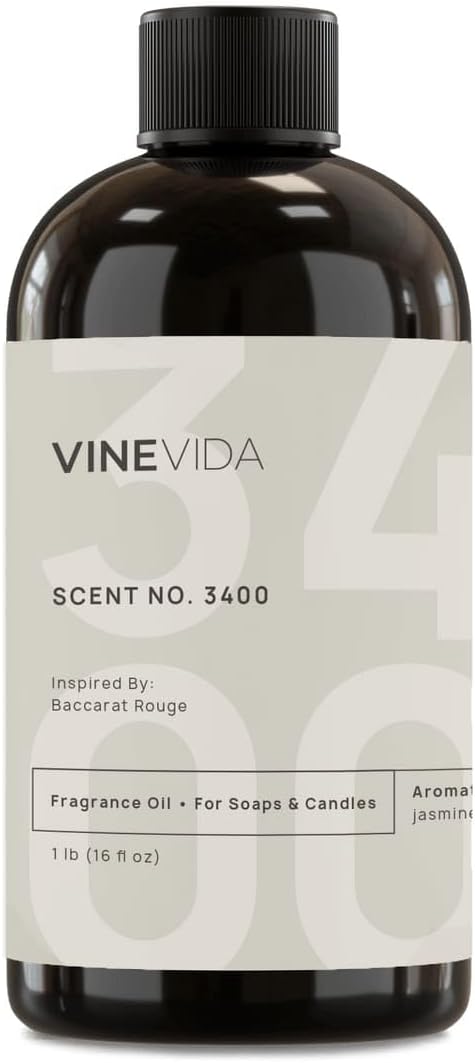 VINEVIDA [16oz] Scent No.3400 Fragrance Oil for Candle Making and Soap Making - Premium Candle Scents for Soy Candles