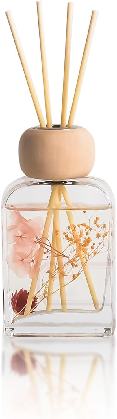 Reed Diffuser Set Gardenia Floral, 3.4 fl oz - Elegant Home Fragrance with Sticks - Long-Lasting Scented Oil Reed Diffuser for Bedroom, Bathroom Shelf Decor & Living Room(Gardenia Floral)