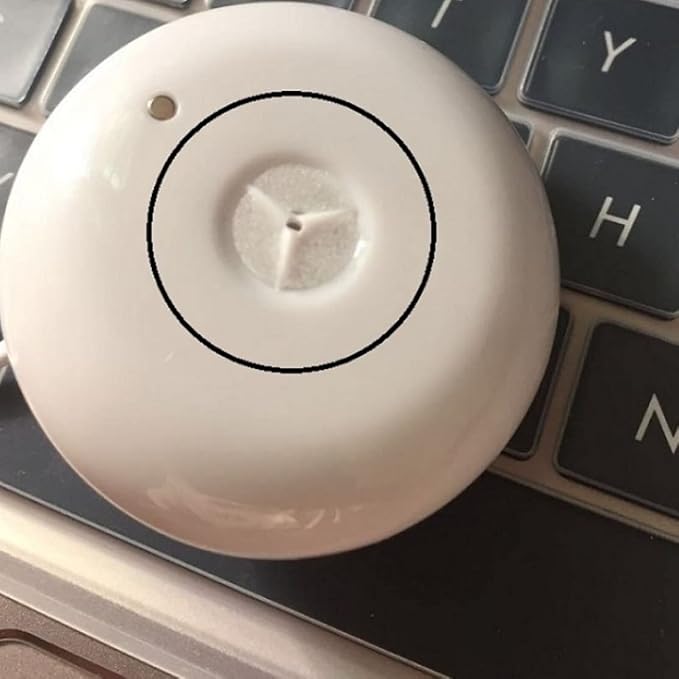 Mini USB Air Humidifier, Rechargeable Donut Shape Float Humidifier for Home Office Desk, Quiet & Portable, White