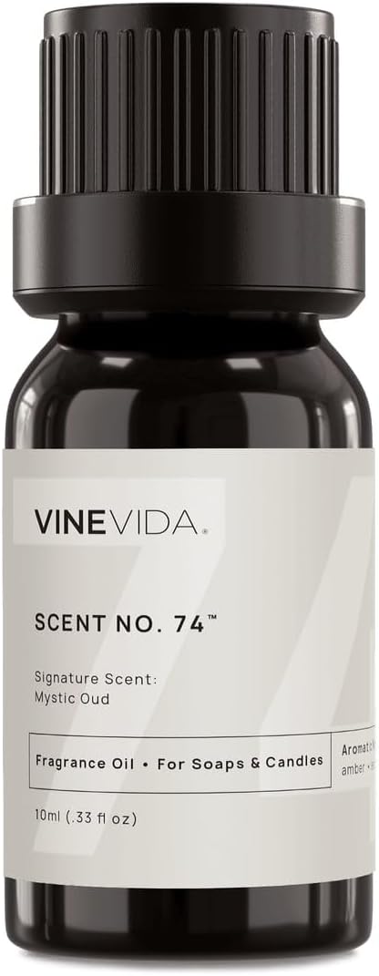 VINEVIDA 0.33oz Scent No.74 Fragrance Oil for Candle & Soap Making - Natural Candle Scents Made in USA