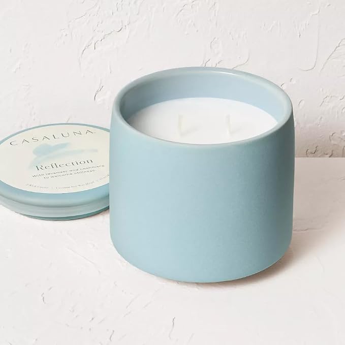 Casalunas 2 Wick Lidded Jar Candle (15oz, Reflection)