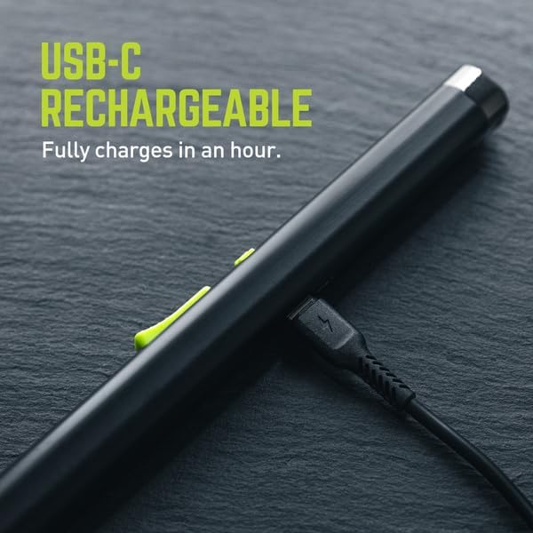 True Plasma Lighter Wand - USB-C Rechargeable, Flameless, Fuel-Free, Durable Aluminum, Impact Resistant, Includes Safety Lock Switch