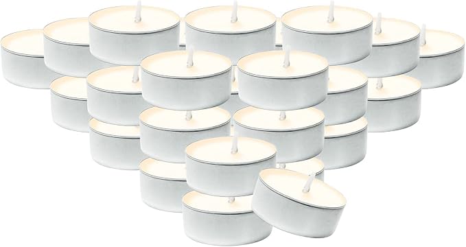 DecorRack 30 Tealight Candles, Gardenia Scented, Pleasant Fragrance Candle, Aromatherapy, Scented Home Decor, Votive Long Lasting Candles (Pack of 30)