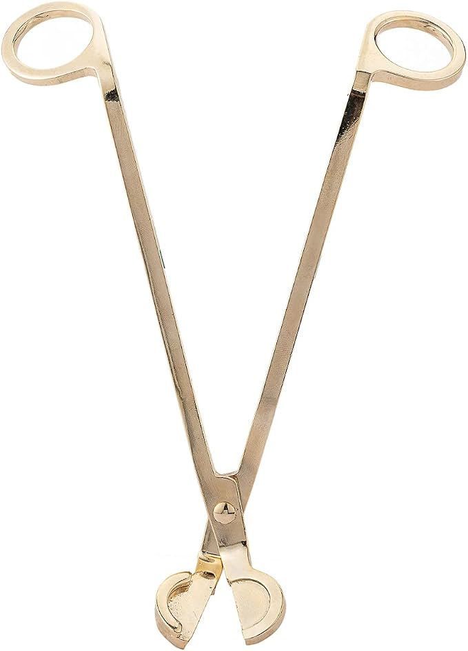 Large Size Candle Wick Trimmer and Candle Snuffer Set with Long Handle,Polished Stainless Steel Wick Scissor Cutter - Flame Extinguisher Horn Cover Design for Candle Lovers Festival