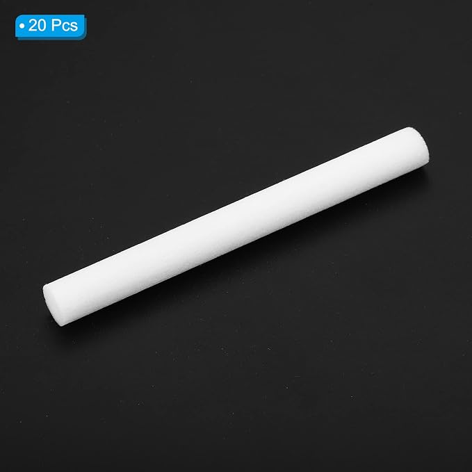 PATIKIL Humidifier Cotton Filter Sticks, 20 Pcs Refill Sticks Filter Wicks Replacement for USB Mini Humidifiers Portable Diffuser (2.76'' x 0.28''), White