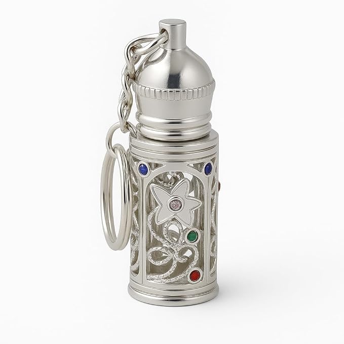 Anointing Oil Bottles 5ml- Refilable Anointing Oil Bottle Keychain - Travel Size Container with Applicator
