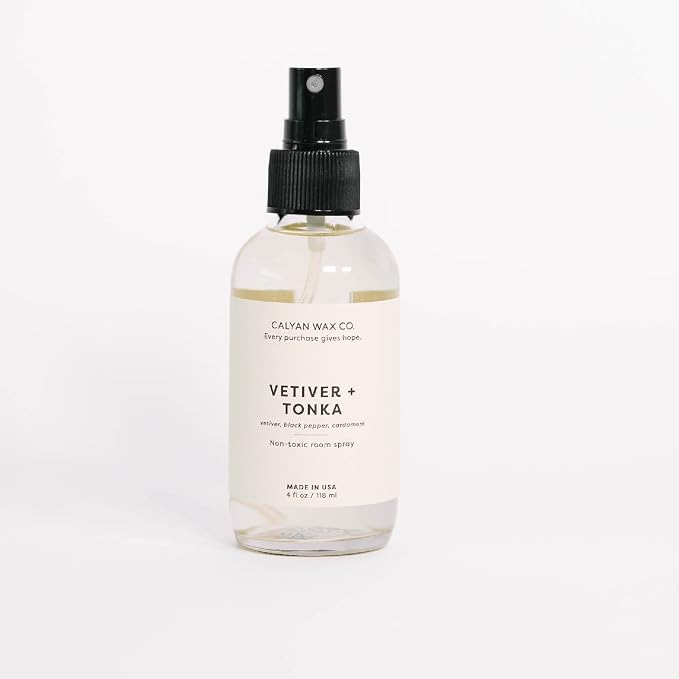 Calyan Wax Co. Vetiver & Tonka Room Spray, 4 fl oz