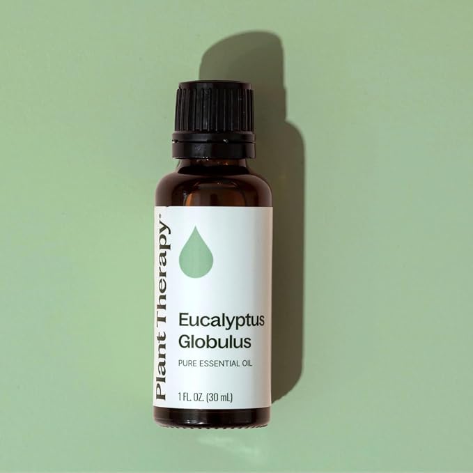 Plant Therapy Eucalyptus Globulus Essential Oil, 30 mL (1 oz), for Diffuser, Skin, Hair, Aromatherapy DIYs, and Clear Breathing, 100% Pure and Undiluted Essential Oil