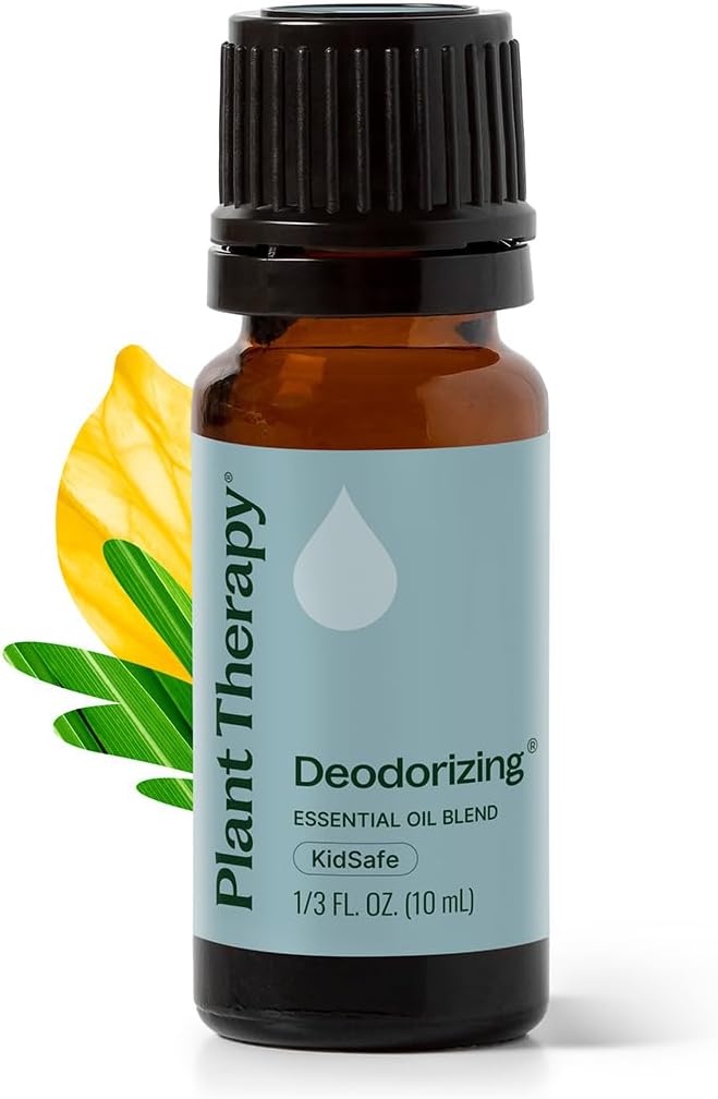 Plant Therapy Deodorizing Essential Oil Blend, 10 mL (1/3 oz), Pure Essential Oils, Undiluted, Therapeutic Grade, Ideal for Household Cleaning & Deodorizing