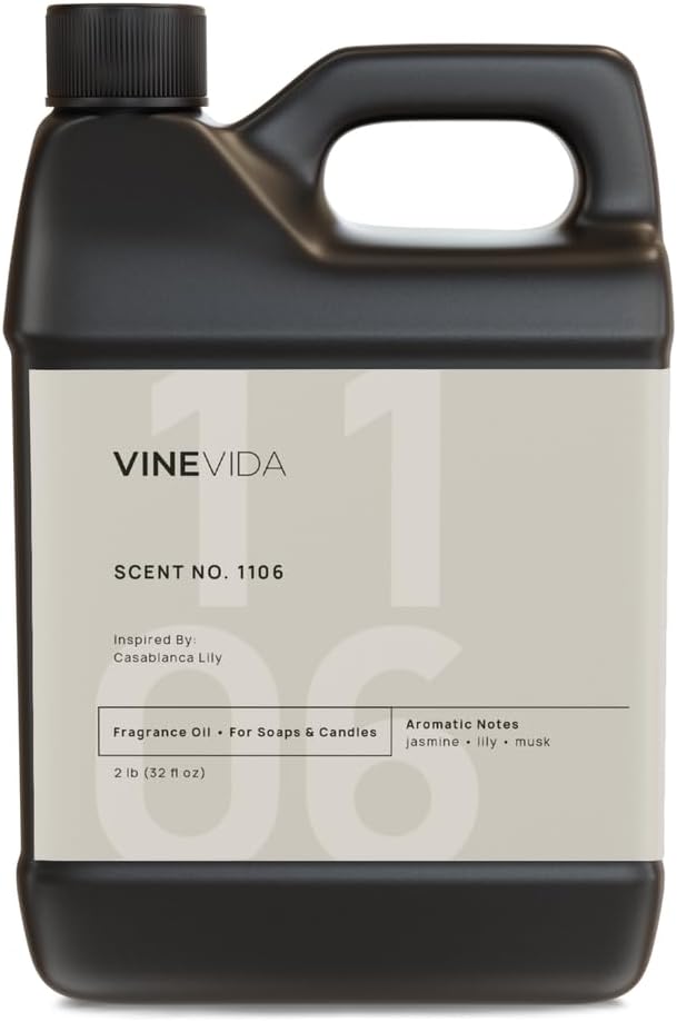 VINEVIDA [32oz] Casablanca Lily Fragrance Oil for Candle and Soap Making - Made in USA Natural Scents - Candle Fragrance Oil