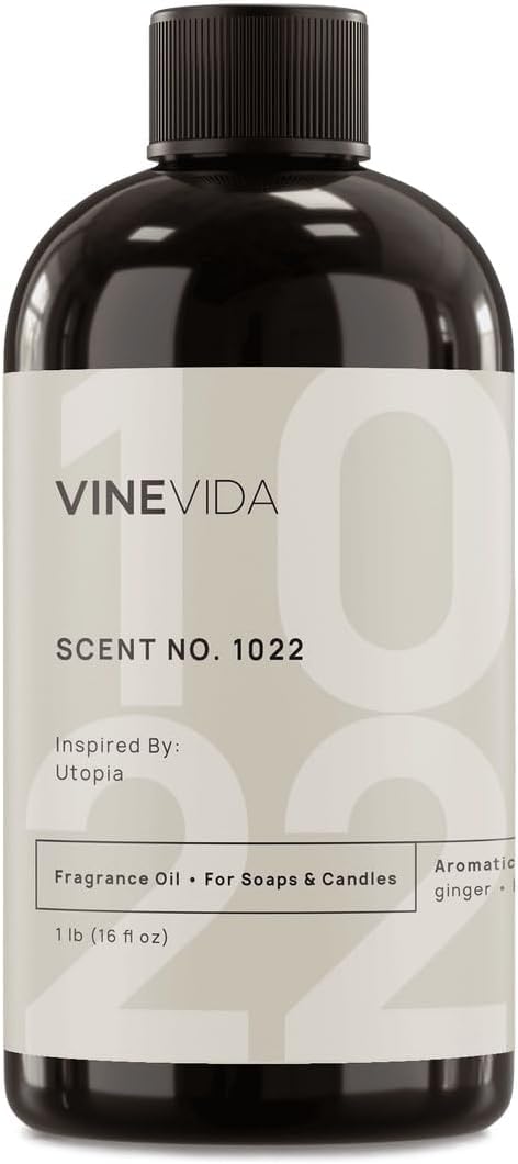 VINEVIDA Scent NO. 1022 Fragrance Oil - 16oz (1lb) - Inspired by: Utopia Fragrance Oil for Candle Making - Made in USA Candle Scents Scents for Soap Making