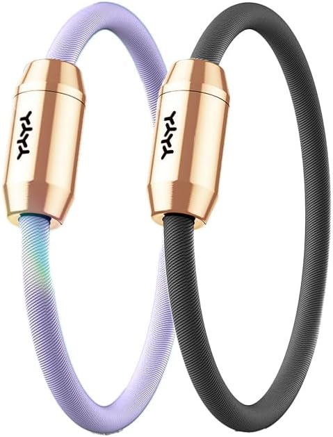 2-in-1 Aromatherapy Hair Tie & Bracelet — Essential Oil Diffuser with Refillable Brass Locket, 10 Cotton Wicks, Calming Relaxation Accessory for Office, Yoga & Evening Calm, Wellness Gift for Women (Multi-color Styles)