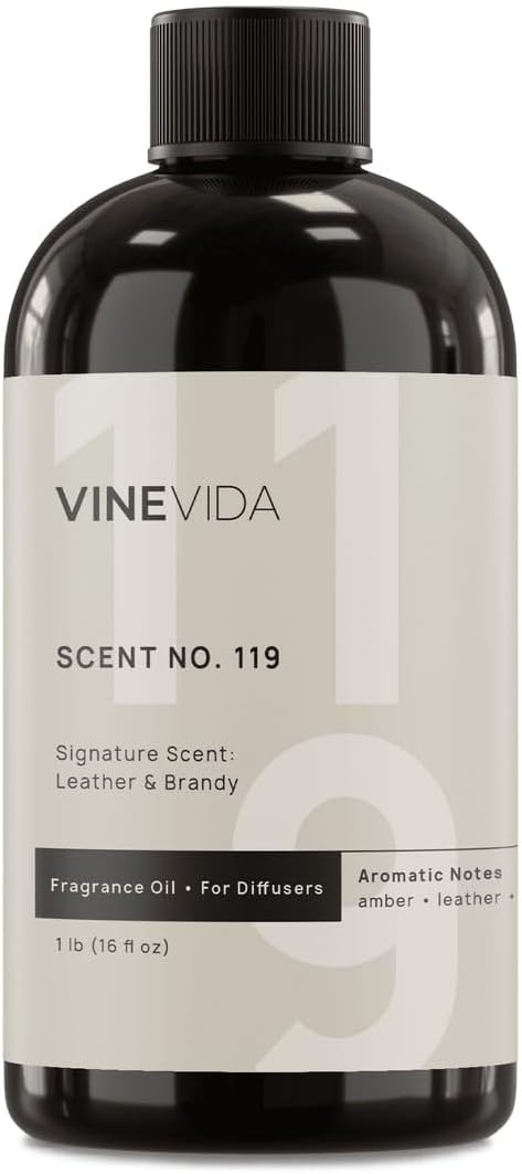 VINEVIDA [16 Oz] Inspired by: Leather & Brandy; Diffuser Oil Refill | Premium Scent Diffuser Oil for Home | Non-Toxic Fragrance