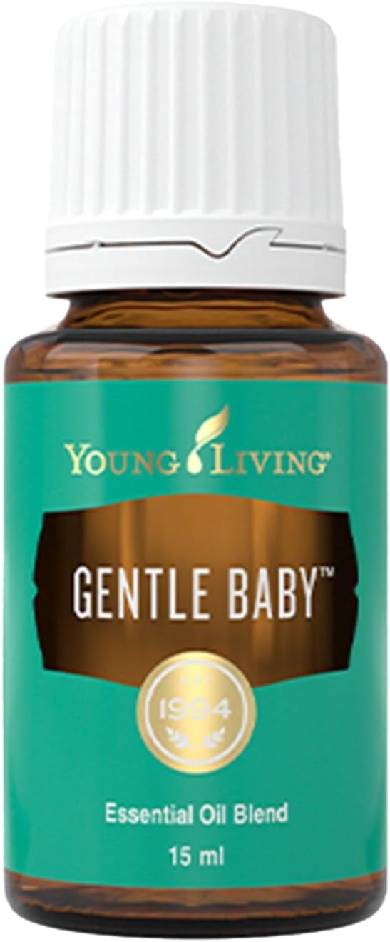Young Living Gentle Baby Oil Blend | 15ml | Gentle Aroma for Babies, Kids, & Adults | Supports Skin Softness | Calming Aromatherapy Massage | Infant & Parent Relaxation | Soothing Floral Scent