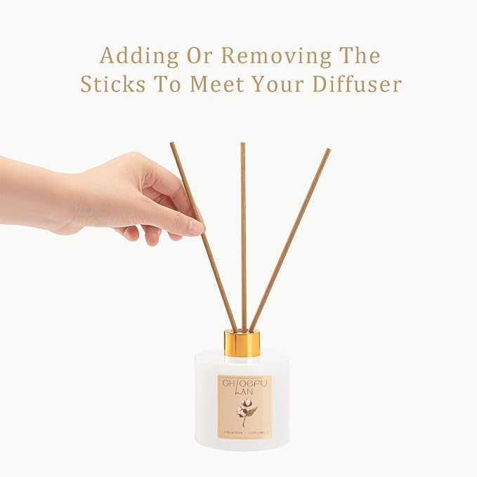 Linen Reéd Diffuser Oil, 6.7 oz Natural Essential Scented Oil with Diffuser Sticks, Best for Bathroom Decor, Living Room Decor, Home & Office Decor Aromatherapy Diffuser Oil Gift Set