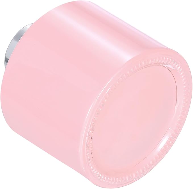 HARFINGTON Empty Glass Diffuser Bottle 140ml/4.7oz Refillable Fragrance Accessories Aromatherapy Jar Container for Replacement Reed Diffuser DIY Home Bathroom Pink with Silver Tone Cap