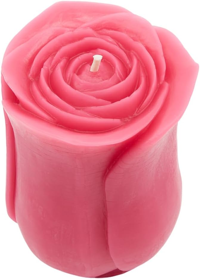 Beeswax Rose Candles (Pink, Petit)