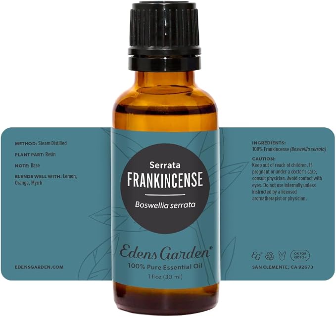 Edens Garden Frankincense- Serrata Essential Oil- 100% Pure Premium Grade, Undiluted, Natural, Therapeutic, Aromatherapy, The Best for Diffuser, Skin, Face, Hair 30 ml (1 fl oz)