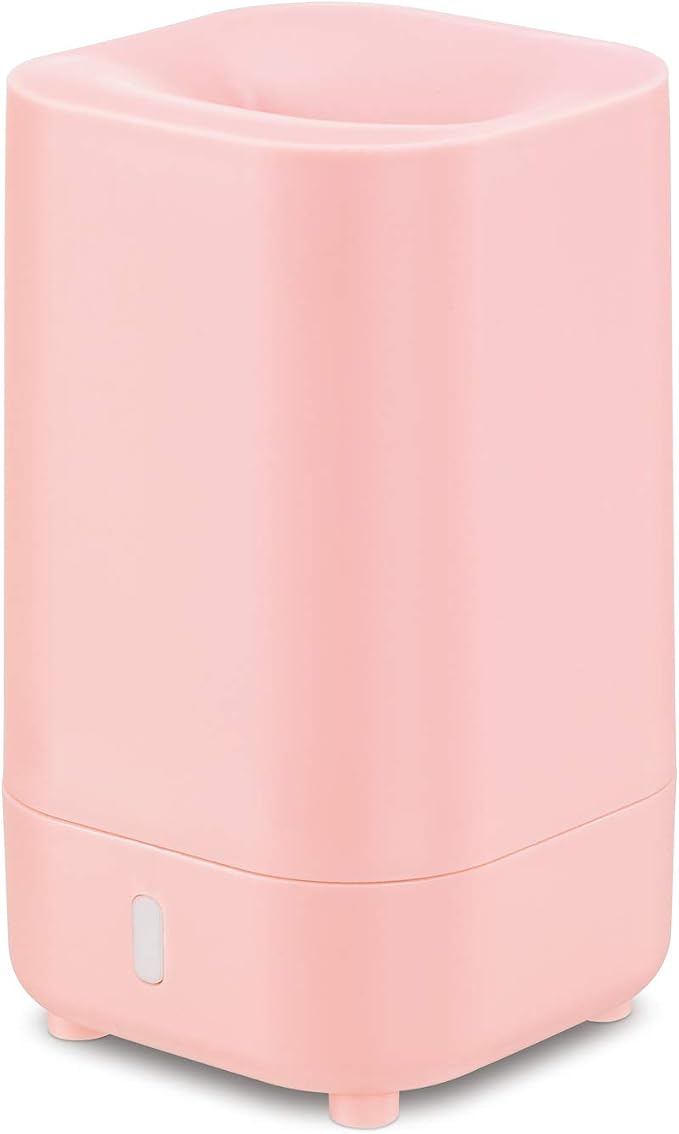 Serene House Ultrasonic Ranger Aromatherapy Essential Oil Cool Mist Diffuser – USB-Powered, Travel-Size Diffuser with Automatic Shut-Off – Pink, 60ml
