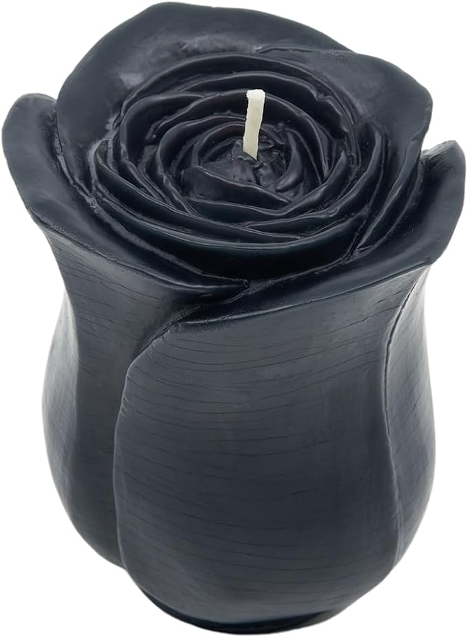 Beeswax Rose Candles (Black, Petit)
