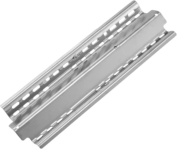 Universal Grill Replacement Adjustable Heat Plate Shield, Stainless Steel Heat Tent, Flavorizer Bar, Burner Cover, Flame Tamer for Gas Grills, Extends from 12" up to 22", 1 Pack KA733