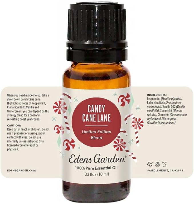 Edens Garden Candy Cane Lane Essential Oil Blend- 100% Pure Premium Grade, Undiluted, Natural, Therapeutic, Aromatherapy, The Best for Candle, Laundry, Humidifiers 118 ml (4 fl oz)