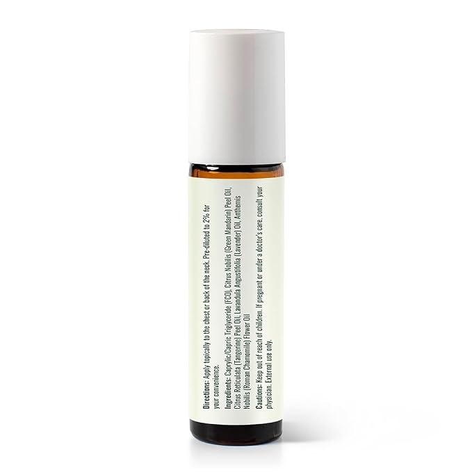 Plant Therapy Kids Calming The Child Essential Oil Blend 10 mL (1/3 oz) Relaxation and Soothing Blend, Tangerine, Lavender, & Roman Chamomile Essential Oils, Pure, KidSafe Pre-Diluted Roll-On