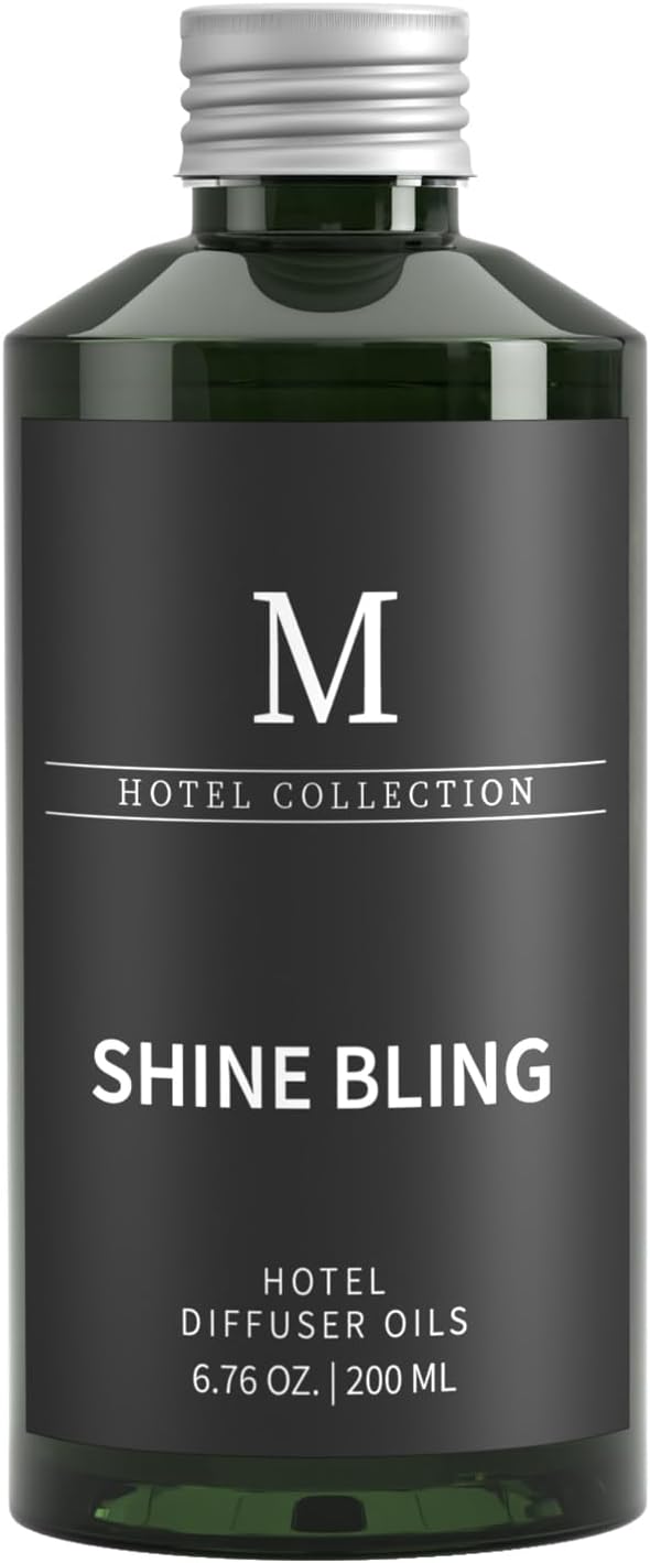 Hotel Collection Diffuser Oil- 6.76 Fl Oz/200ML-Shine Bling,Luxury Essential Oils for Diffuser Refill & Machines,Bigger Bottle, Bolder Aroma, Longer Lasting