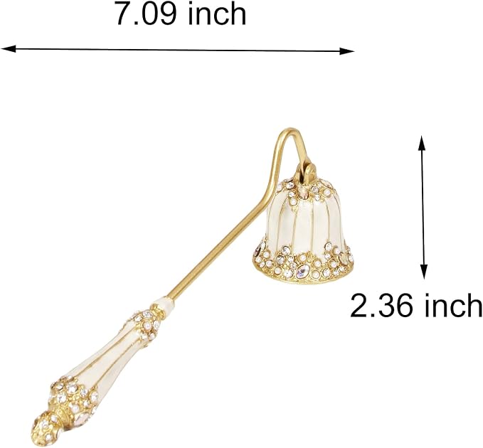 Candle Snuffer, Candle Extinguisher with Long Durable Handle, Vintage Wax Snuffer, Decorative Wick Snuffer, Perfect for Candle Lovers as Gifts