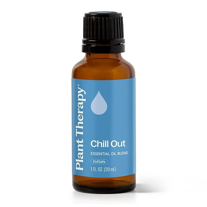 Plant Therapy Chill Out Essential Oil Blend for Stress & Calming Relief 100% Pure, Undiluted, Natural Aromatherapy, Therapeutic Grade 30 mL (1 oz)