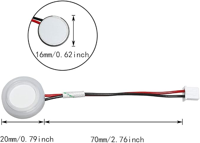 Atomizing Transducer Ceramics Discs ITROLLE 4PCS 16mm Ultrasonic Mist Maker Fogger Ceramics Humidifier Discs With Wires