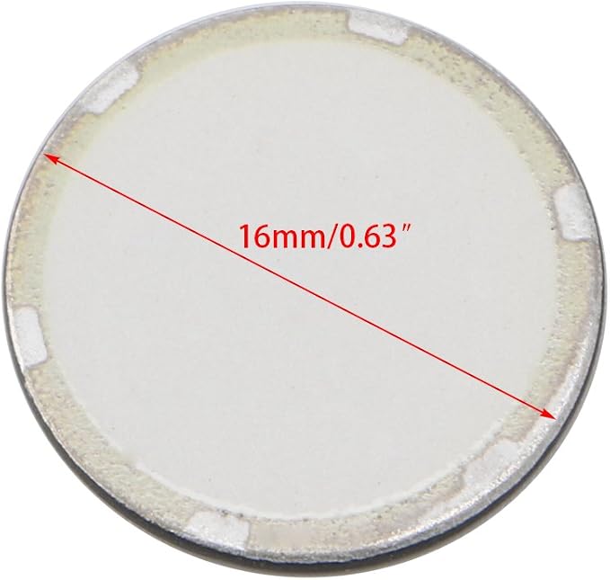 5-Pack 16mm Ultrasonic Ceramic Disc, Replacement Atomizer Plate for Humidifier Fogger, Mist Maker, Durable Repair Part for Humidifiers & Diffusers