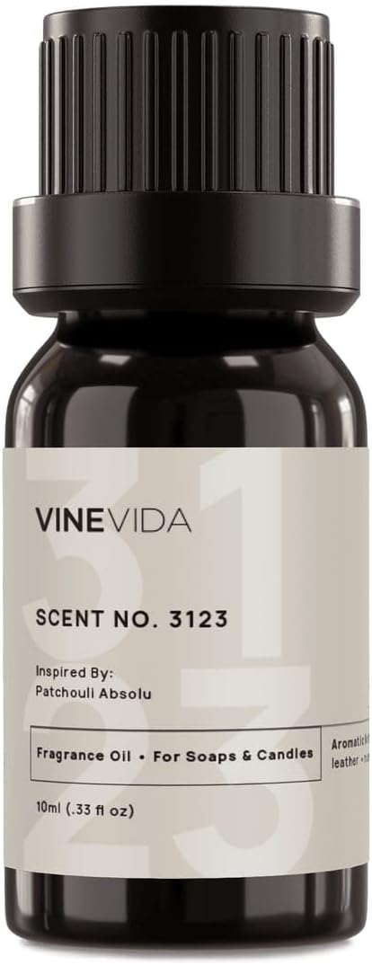 VINEVIDA Scent NO. 3123 Fragrance Oil - 10mL - Inspired by: Patchouli Absolu Fragrance Oil for Candle Making - Made in USA Candle Scents Scents for Soap Making