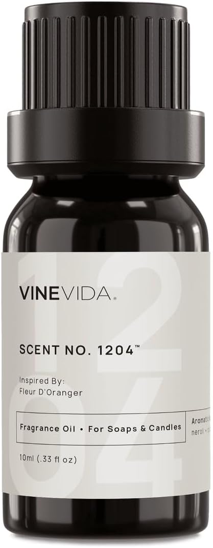 VINEVIDA [0.33oz] Scent No.1204 Fragrance Oil - Made in USA Candle Scents - Natural Candle Fragrance Oil