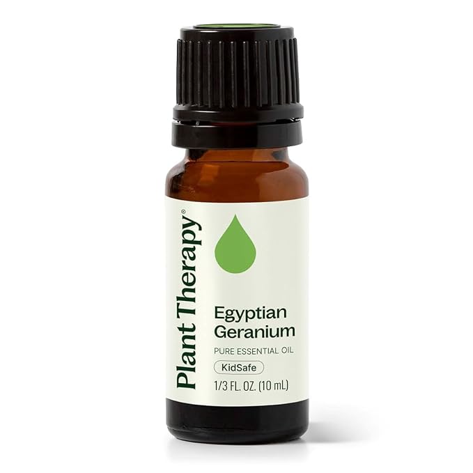 Plant Therapy Egyptian Geranium Essential Oil 10 mL (1/3 oz),100% Pure, Undiluted, Natural Aromatherapy, Stress Relief, Emotional Balance