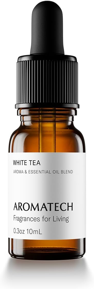 AromaTech White Tea Aroma Essential Oil Blend: Luxury Hotel Inspired Aromatherapy with White Tea, Orange & Palo Santo for Ultrasonic Diffusers & Nebulizers (10 mL)