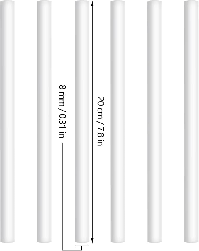 Mudder 24 pcs Humidifier Sticks Filter Refill 7.87'' Mini Air Diffuser Pure Cotton Wicks Refill Humidifiers Filter Sticks Wicks for Small Portable Humidifier Diffuser in Office Bedroom Home