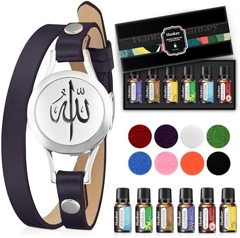 SHAHADA & Allah Bracelet AromatherapyOil Arabic Jewelry for Women–Perfect Ramadan & Islamic Gifts with Allah Pendant