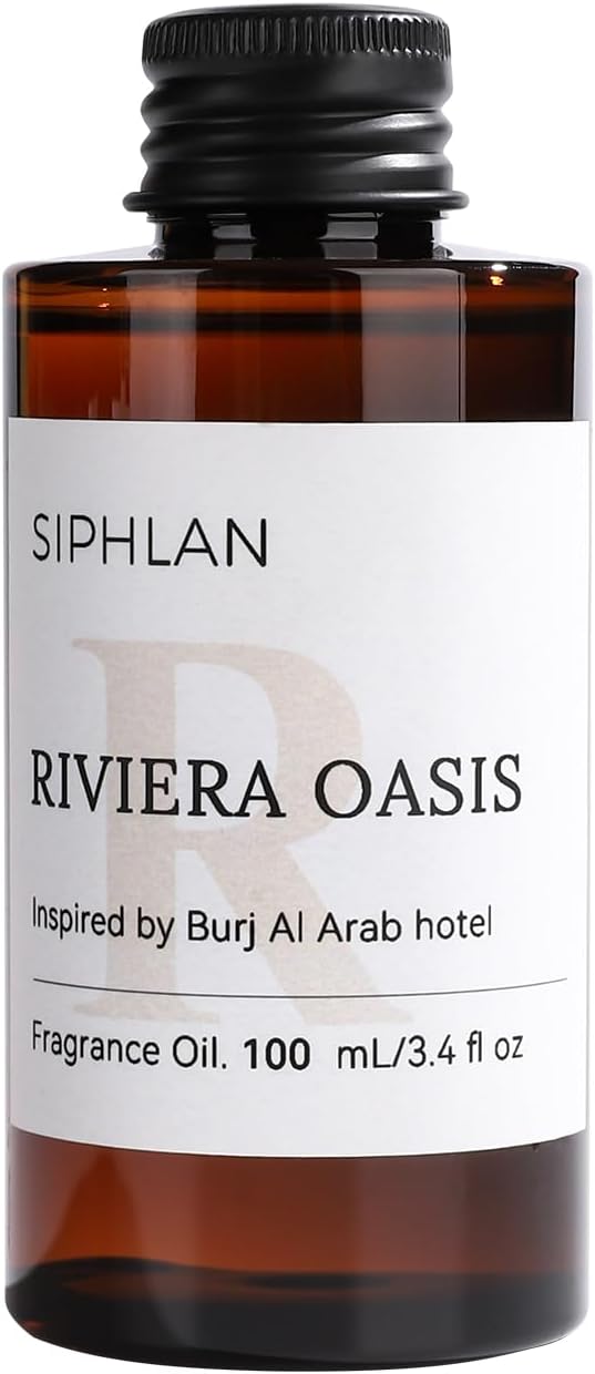 Riviera Oasis Hotel Collection Diffuser Oil – 100mL Luxury Aromatherapy Essential Oil for Diffusers & Waterless Diffusers – Premium Fragrance for Home & Office