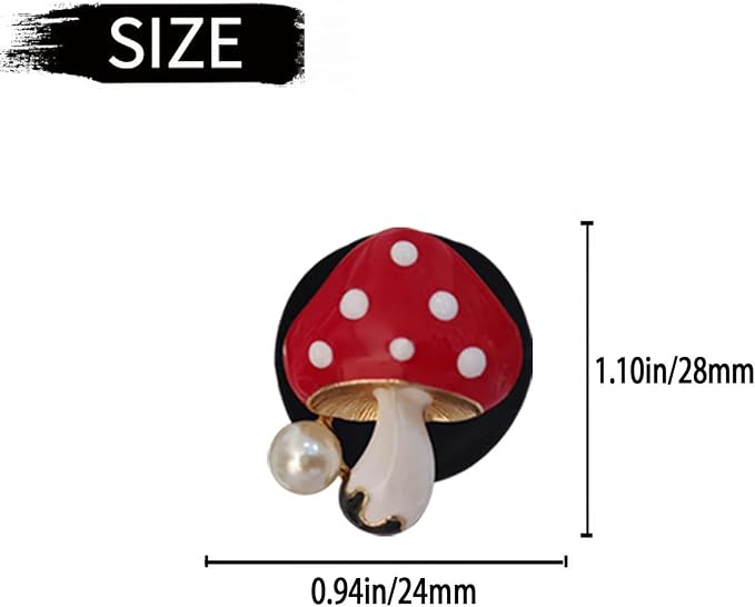 4Pcs Red Mushroom Car Accessories Mushroom Car Air Freshener Vent Clips,4 Sizes Cute Clips,Girly Women Accessories,Refillable Diffuser Air Fresheners Accessories