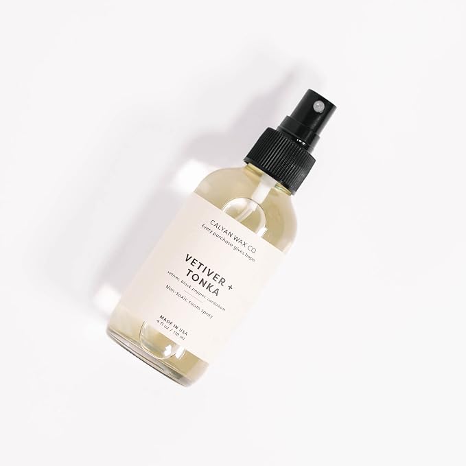 Calyan Wax Co. Vetiver & Tonka Room Spray, 4 fl oz