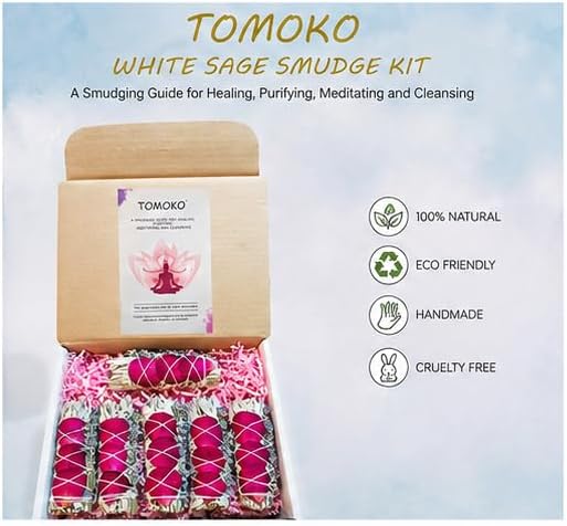 TOMOKO White Sage Smudge Product (6 Floral Sage with Box)