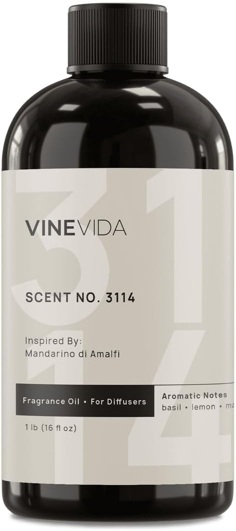 VINEVIDA [16 Oz] Inspired by: Mandarino di Amalfi; Diffuser Oil Refill | Premium Scent Diffuser Oil for Home | Non-Toxic Fragrance