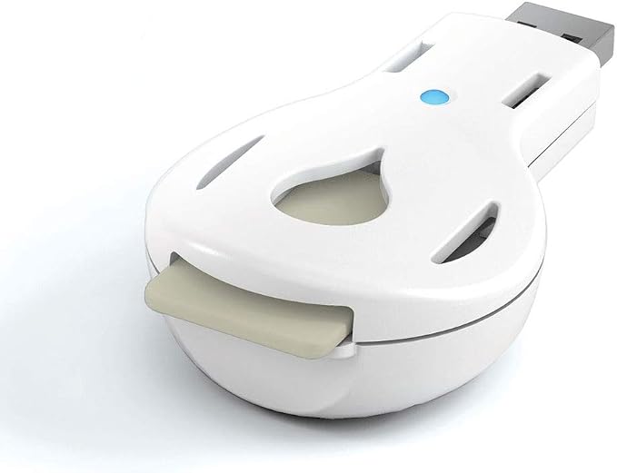 Aromakey USB Aromatherapy Diffuser with 5 Unscented Refill Pads for Bedroom - Bathroom - Kitchen - Home - Office - Car - Travel (White)