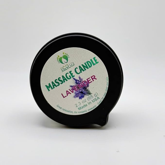 Massage Candle | Low Heat Massage Candle for Home SPA| Hydrates and Nourishes Skin (Lavender)